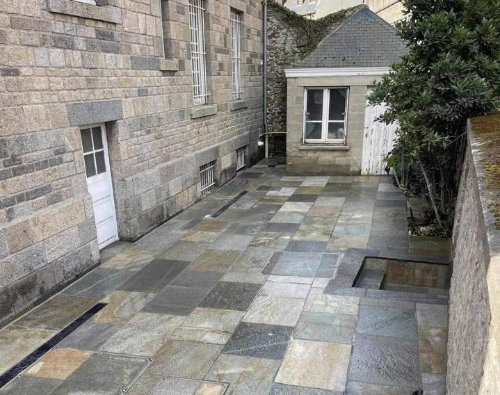 Aménagement extérieur en pavé Dol-de-Bretagne