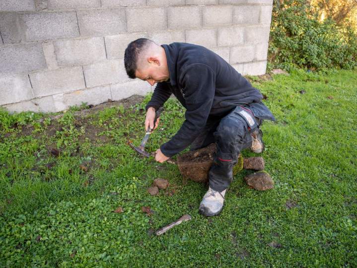 Aménagement cours et escalier en pavé Dol-de-Bretagne