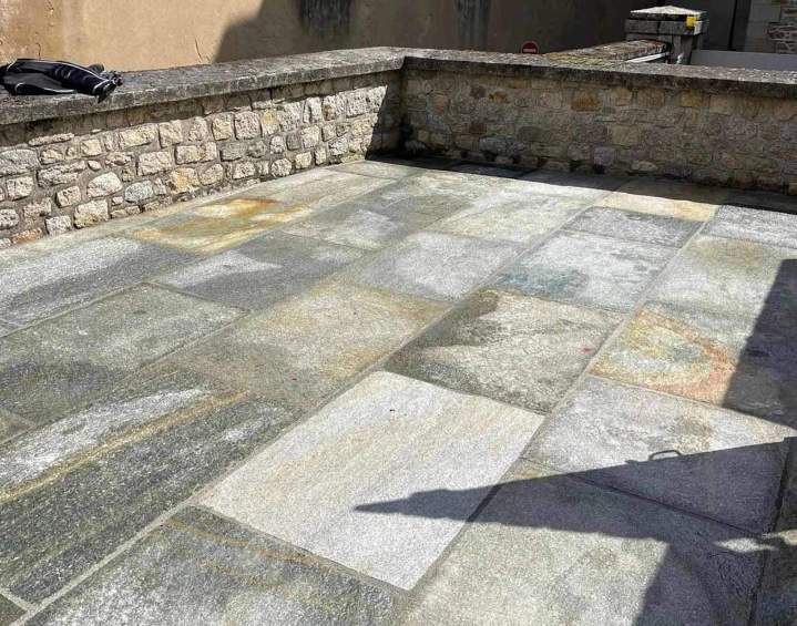 Pavage de terrasse en pierre Dol-de-Bretagne